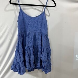 Blue Sleeveless Women's Dress